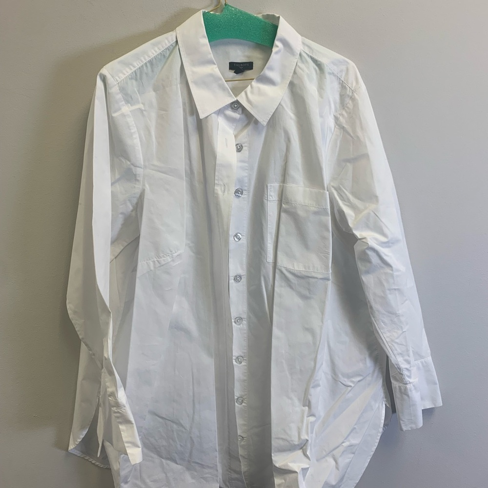 Classic White Button-Up Shirt